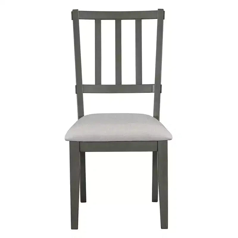 Ensemble de salle à manger 5 pièces « Charme rustique », comprenant une table ronde, 3 chaises rembourrées et un banc incurvé, pour salle à manger ou cuisine