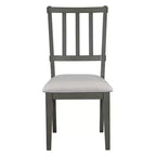 Ensemble de salle à manger 5 pièces « Charme rustique », comprenant une table ronde, 3 chaises rembourrées et un banc incurvé, pour salle à manger ou cuisine