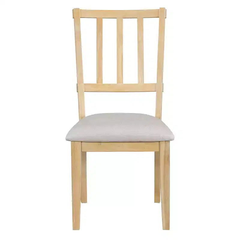 Ensemble de salle à manger 5 pièces « Charme rustique », comprenant une table ronde, 3 chaises rembourrées et un banc incurvé, pour salle à manger ou cuisine