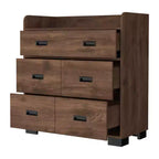 Commode de chambre avec double tiroir et 4 tiroirs simples, Armoire de rangement en bois avec tiroirs, Organisateur pour salon et couloir