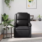 Fauteuil de massage inclinable noir - Dossier et repose-pieds réglables pour une relaxation optimale