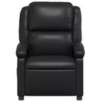 Fauteuil de massage inclinable noir - Dossier et repose-pieds réglables pour une relaxation optimale