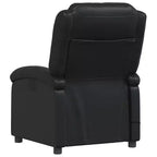 Fauteuil de massage inclinable noir - Dossier et repose-pieds réglables pour une relaxation optimale