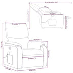 Fauteuil Inclinable de Massage Simili Cuir Noir, Métal, Contreplaqué, Individuel