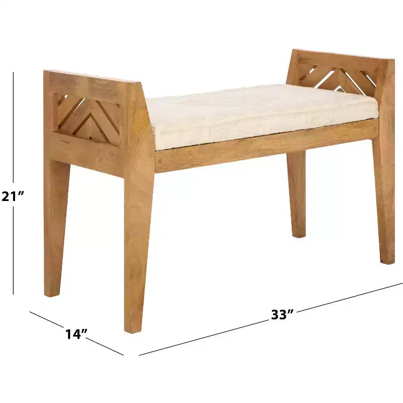 Banc en bois - Beige/Naturel