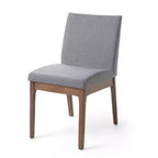Ensemble de salle à manger 5 pièces style Mid-Century Modern avec 4 chaises rembourrées