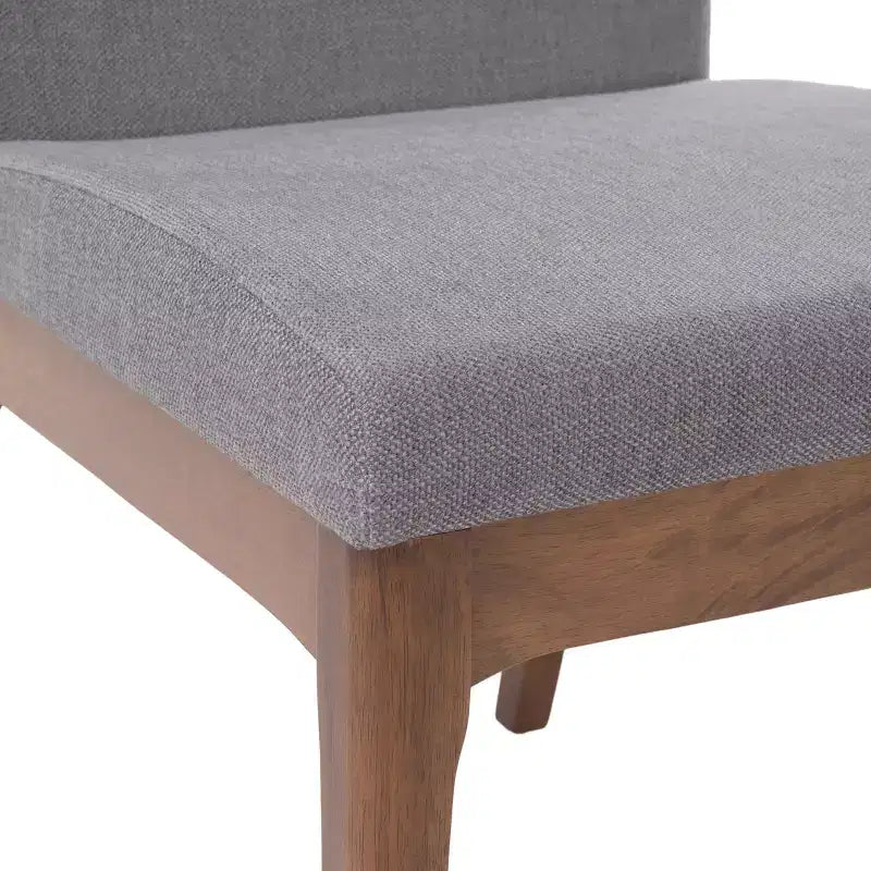 Ensemble de salle à manger 5 pièces style Mid-Century Modern avec 4 chaises rembourrées