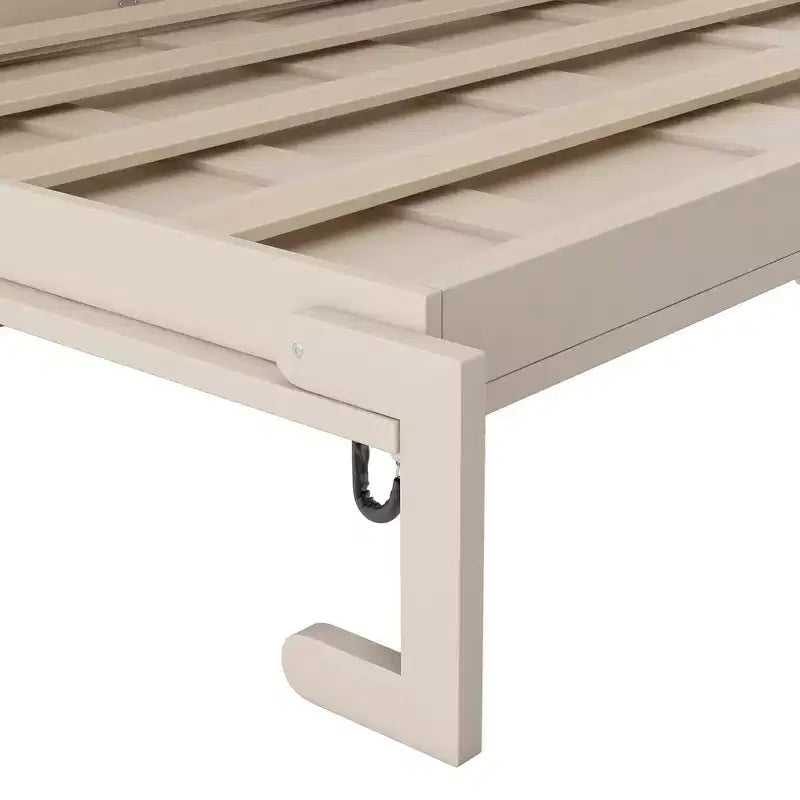 Lit escamotable grand format avec armoires de rangement