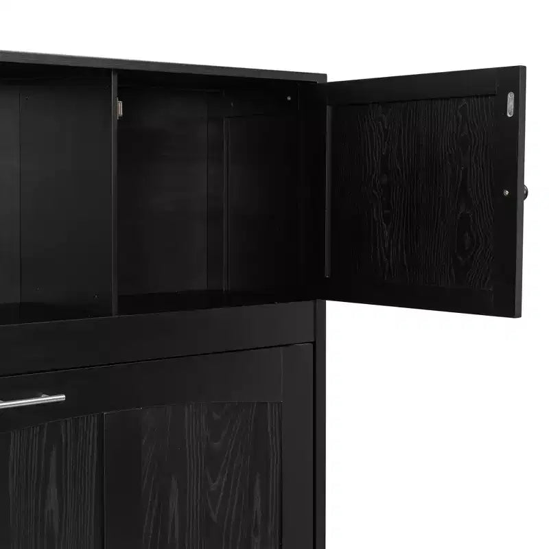 Lit escamotable grand format avec armoires de rangement