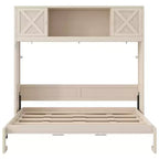 Lit escamotable grand format avec armoires de rangement