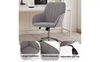 Chaise de bureau ergonomique de luxe, chaise de bureau à domicile en velours avec base en métal plaqué or, chaise pivotante réglable, chaise de coiffeuse