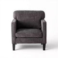 Fauteuil de lecture moderne avec accoudoirs et dossier, fauteuil confortable avec cadre en bois, fauteuil de salon pour salle d'attente, salle de réception