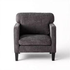Fauteuil de lecture moderne avec accoudoirs et dossier, fauteuil confortable avec cadre en bois, fauteuil de salon pour salle d'attente, salle de réception