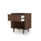 Table de chevet à 1 tiroir pour chambre de bébé ou d'enfant, grand tiroir de rangement, fabriquée en pin robuste, finition non toxique et sans danger pour les bébés