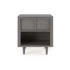 Table de chevet à 1 tiroir pour chambre de bébé ou d'enfant, grand tiroir de rangement, fabriquée en pin robuste, finition non toxique et sans danger pour les bébés