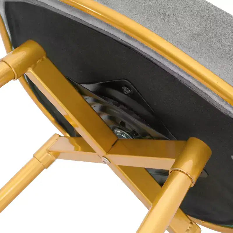 Tabourets de bar pivotants de 31,5 po hauteur comptoir, lot de 2, avec base en métal doré de luxe et dossier tressé à la main, capacité de 286 lb