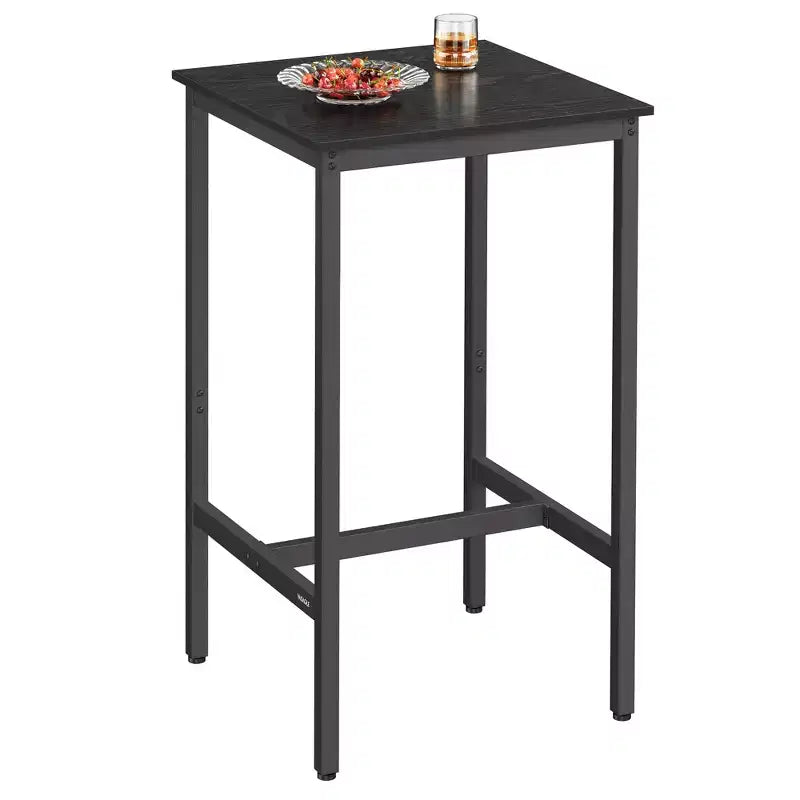 VASAGLE Bar Table, Small Kitchen Dining High Top Pub Cocktail Table,Sturdy Metal Frame,for Narrow Spaces,Easy to Assemble