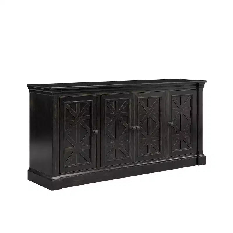 Meuble TV traditionnel 178 cm : Style Manoir Anglais, Aucun assemblage requis