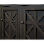 Meuble TV traditionnel 178 cm : Style Manoir Anglais, Aucun assemblage requis