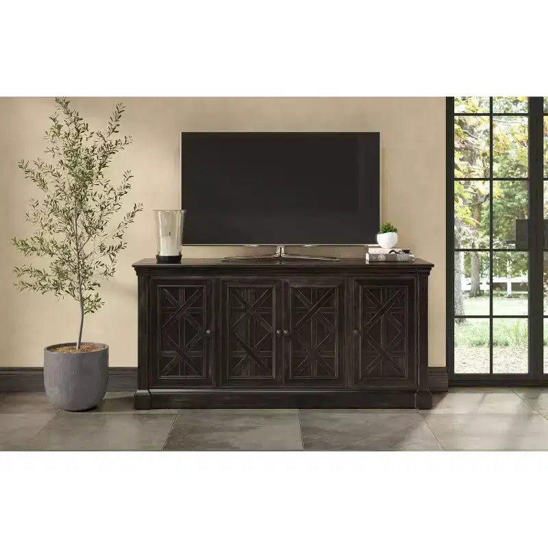Meuble TV traditionnel 178 cm : Style Manoir Anglais, Aucun assemblage requis