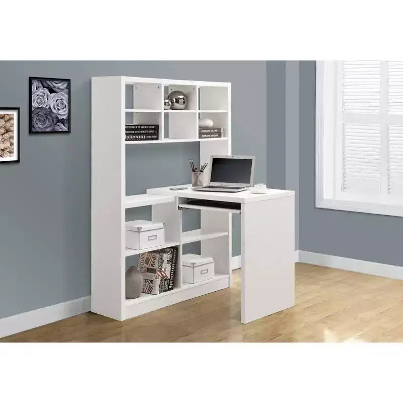 Bureau d'angle blanc