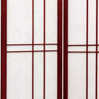 Paravent Shoji de 6 pi de hauteur - Palissandre (3 panneaux)