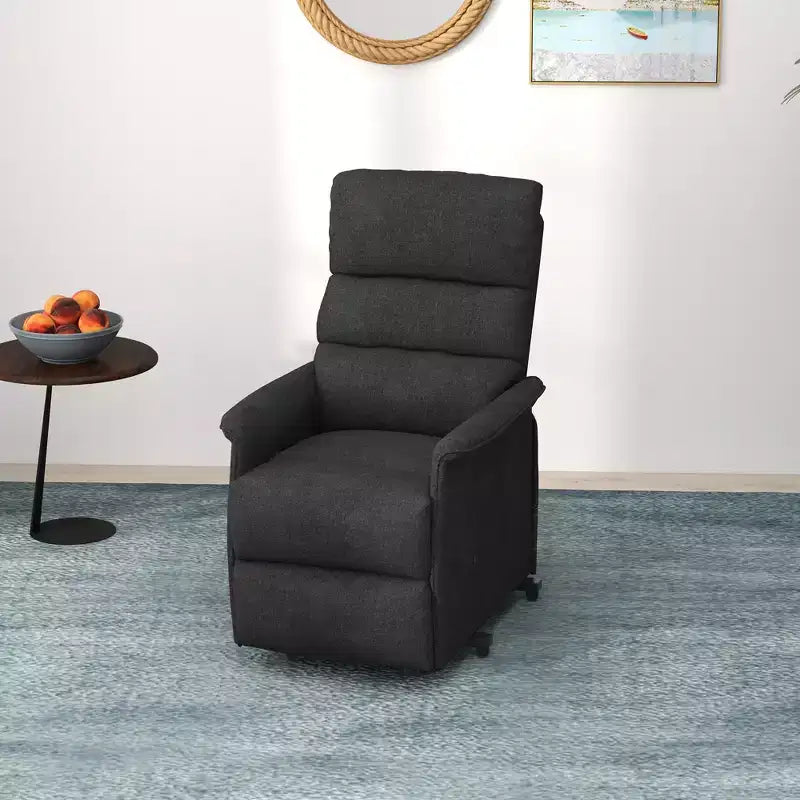 Fauteuil inclinable releveur électrique pour personnes âgées avec télécommande, revêtement en tissu lin