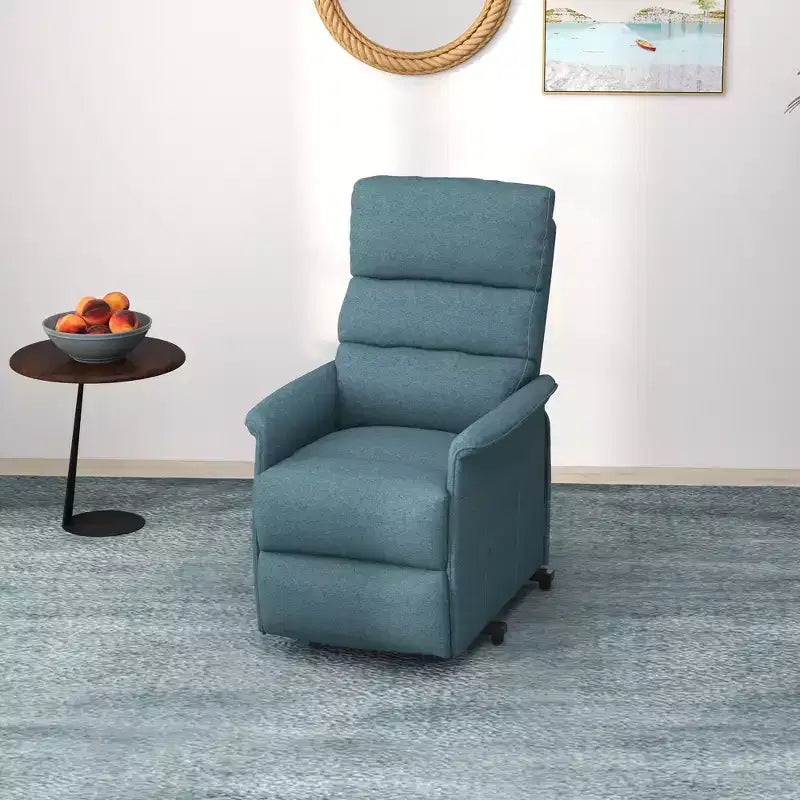 Fauteuil inclinable releveur électrique pour personnes âgées avec télécommande, revêtement en tissu lin