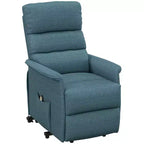 Fauteuil inclinable releveur électrique pour personnes âgées avec télécommande, revêtement en tissu lin