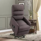 Fauteuil inclinable releveur électrique pour personnes âgées avec télécommande, revêtement en tissu lin