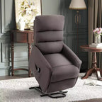 Fauteuil inclinable releveur électrique pour personnes âgées avec télécommande, revêtement en tissu lin