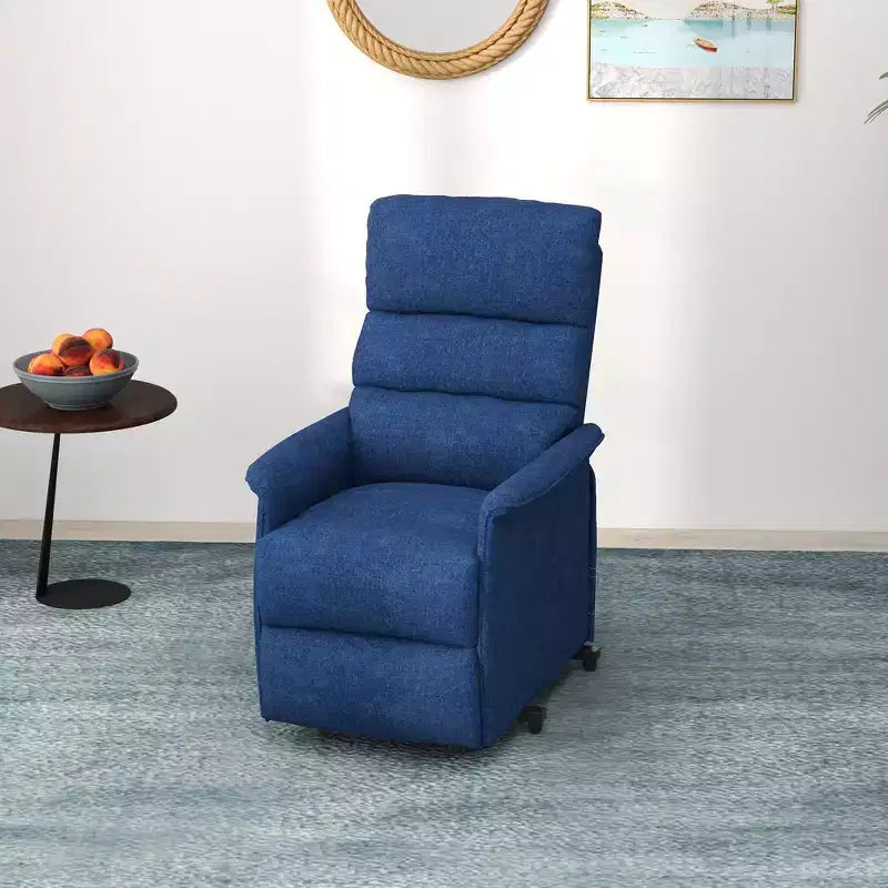 Fauteuil inclinable releveur électrique pour personnes âgées avec télécommande, revêtement en tissu lin