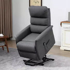 Fauteuil inclinable releveur électrique pour personnes âgées avec télécommande, revêtement en tissu lin
