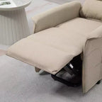 Fauteuil inclinable releveur électrique pour personnes âgées avec télécommande, revêtement en tissu lin
