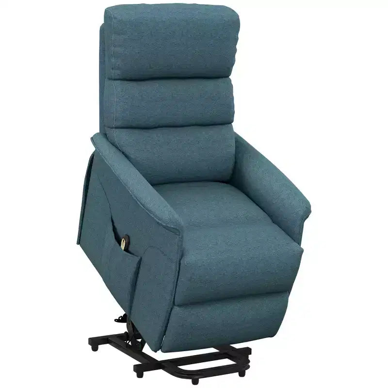 Fauteuil inclinable releveur électrique pour personnes âgées avec télécommande, revêtement en tissu lin