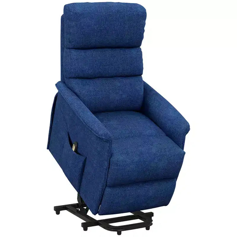 Fauteuil inclinable releveur électrique pour personnes âgées avec télécommande, revêtement en tissu lin