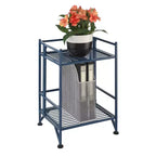Étagère métallique pliable à 2 niveaux 20 cm de rangement supplémentaire
