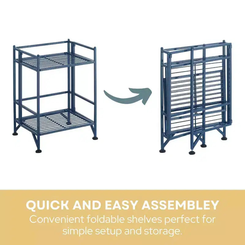 Étagère métallique pliable à 2 niveaux 20 cm de rangement supplémentaire