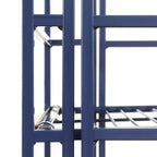 Étagère métallique pliable à 2 niveaux 20 cm de rangement supplémentaire
