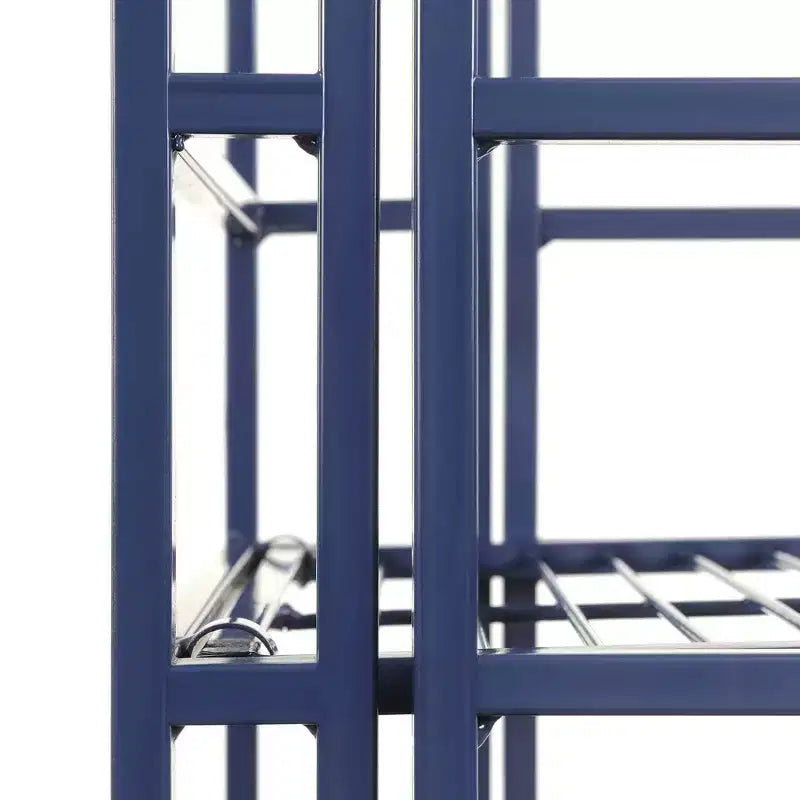 Étagère métallique pliable à 2 niveaux 20 cm de rangement supplémentaire