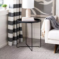 Petite table d'appoint ronde avec plateau - Or rose/Noir