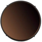 Petite table d'appoint ronde avec plateau - Or rose/Noir