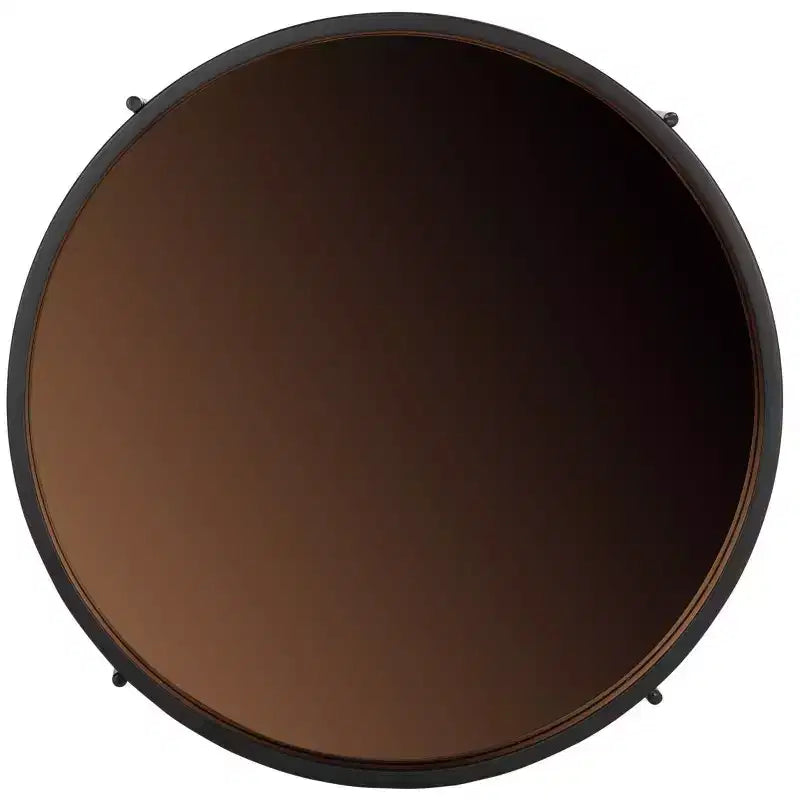 Petite table d'appoint ronde avec plateau - Or rose/Noir