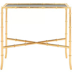 Chandler Accent Table - FOX2513 - Gold/Glass - Safavieh Couture