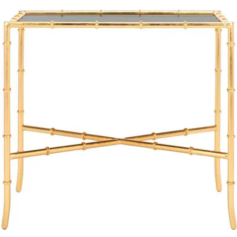 Chandler Accent Table - FOX2513 - Gold/Glass - Safavieh Couture
