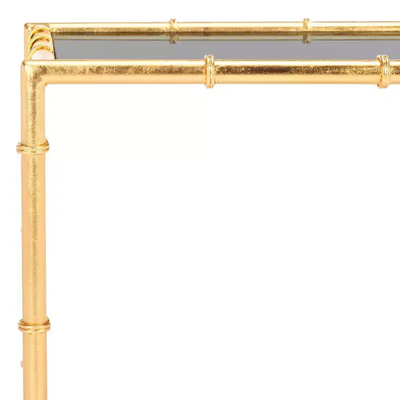 Table d'appoint - Or/Verre