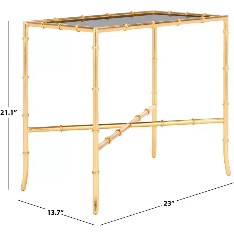 Table d'appoint - Or/Verre